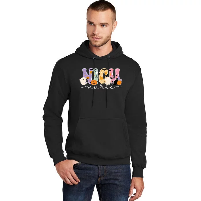 Spooky Nicu Nurse Halloween Nicu Nursing Tall Hoodie