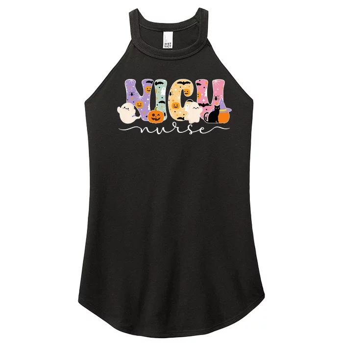 Spooky Nicu Nurse Halloween Nicu Nursing Women’s Perfect Tri Rocker Tank