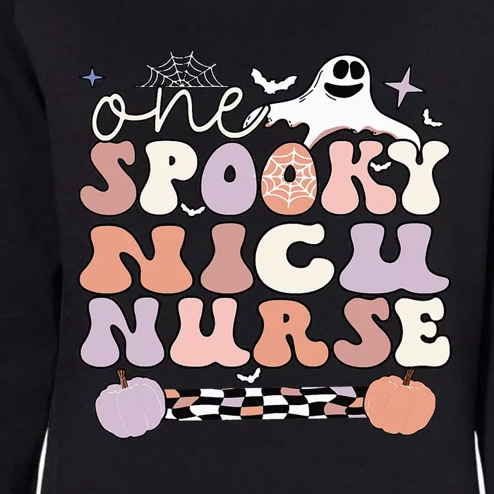 Spooky NICU Nurse Halloween NICU Nursing Womens California Wash Sweatshirt