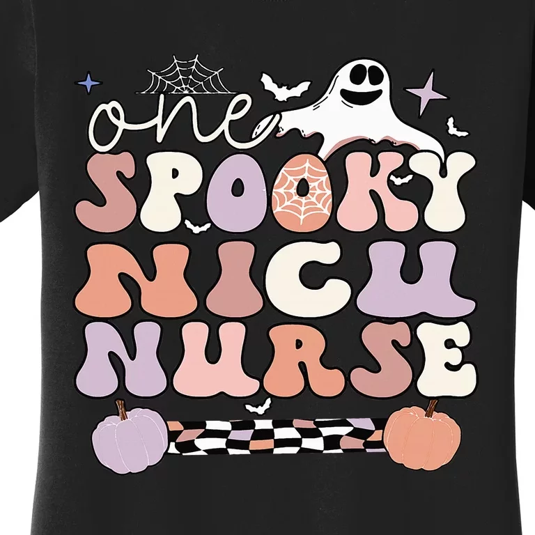 Spooky NICU Nurse Halloween NICU Nursing Women's T-Shirt