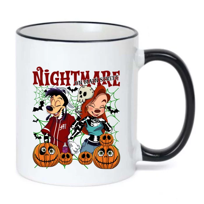 Skeleton Nightmare On Main Street Tmax & Roxanne Halloween Black Color Changing Mug