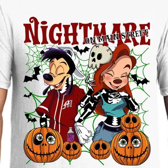 Skeleton Nightmare On Main Street Tmax & Roxanne Halloween Pajama Set