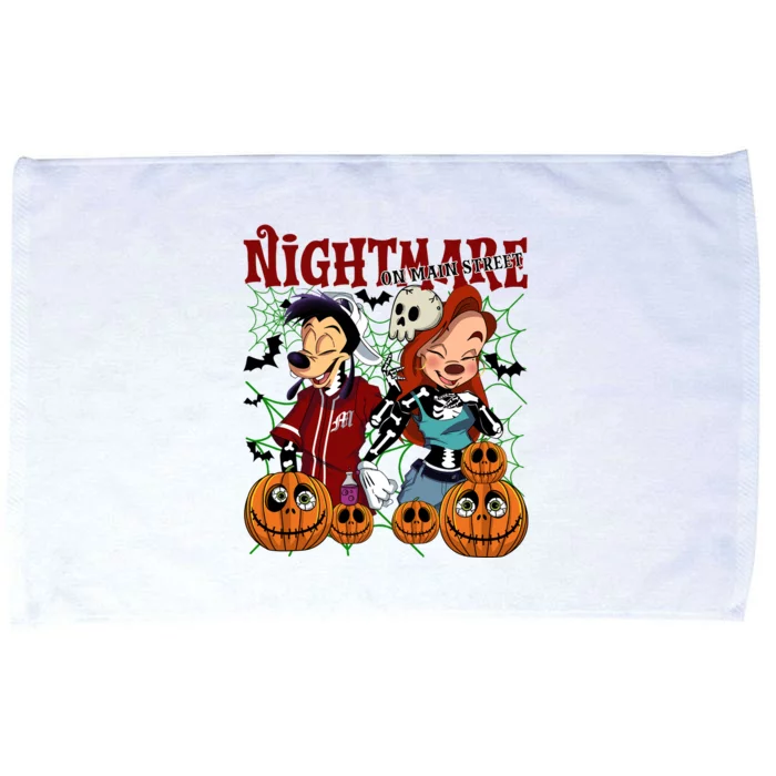 Skeleton Nightmare On Main Street Tmax & Roxanne Halloween Microfiber Hand Towel