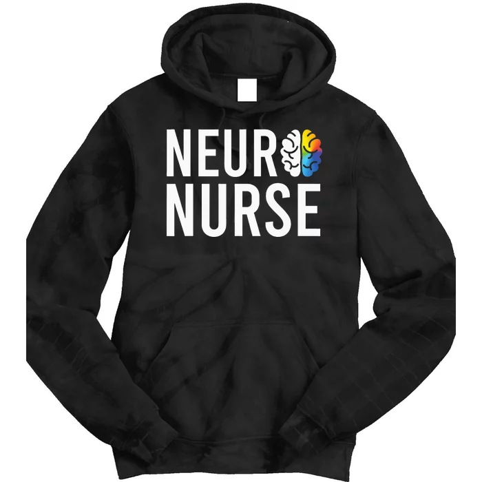 Stroke Neurosurgery Ortho Neuro Trauma Icu Nurse Tie Dye Hoodie