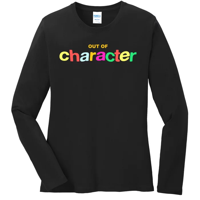 Slushy Noobz Out Of Character Silly Rainbow Ladies Long Sleeve Shirt