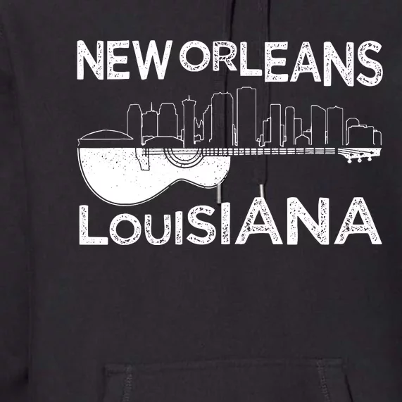 Souvenir New Orleans Guitar Music Louisiana New Orleans Premium Hoodie