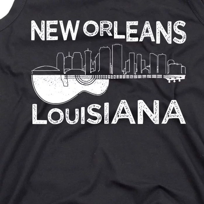 Souvenir New Orleans Guitar Music Louisiana New Orleans Tank Top