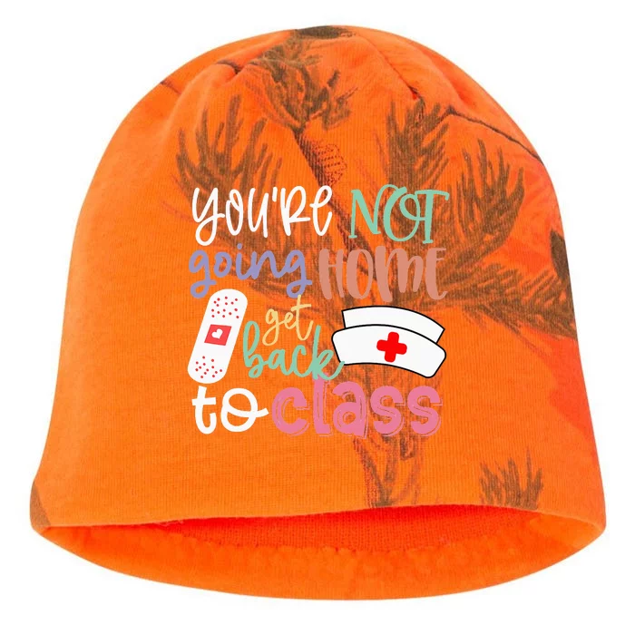 School Nurse On Duty You're Not Going Home Get Kati - Camo Knit Beanie