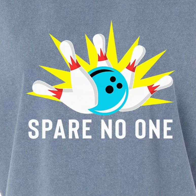 Spare No One Bowling Garment-Dyed Women's Muscle Tee