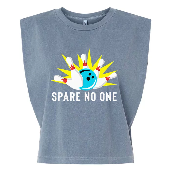 Spare No One Bowling Garment-Dyed Women's Muscle Tee