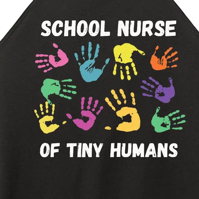 School Nurse Of Tiny Humans For Super Nurse Women’s Perfect Tri Rocker Tank