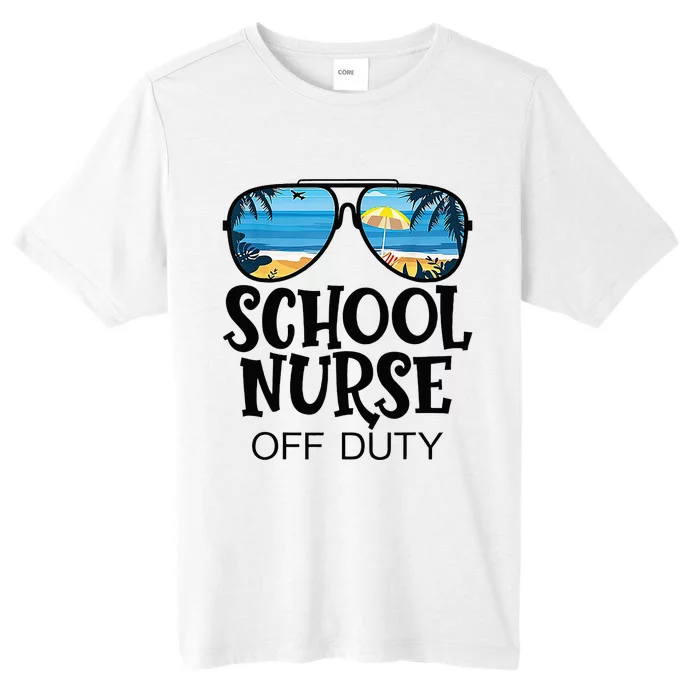 School Nurse Off Duty Sunglasses Beach Summer ChromaSoft Performance T-Shirt