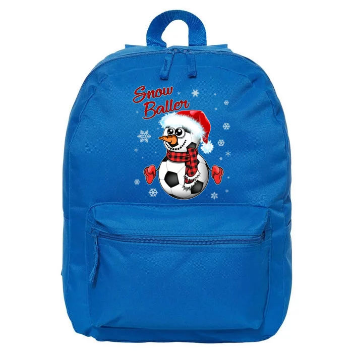 Snow Baller Soccer Chritsmas 16 in Basic Backpack