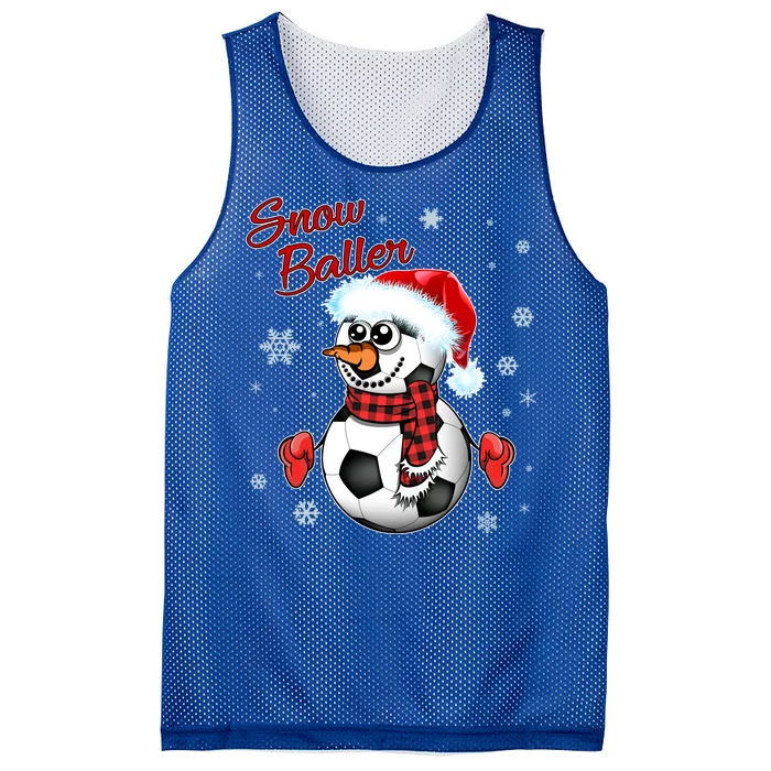 Snow Baller Soccer Chritsmas Mesh Reversible Basketball Jersey Tank