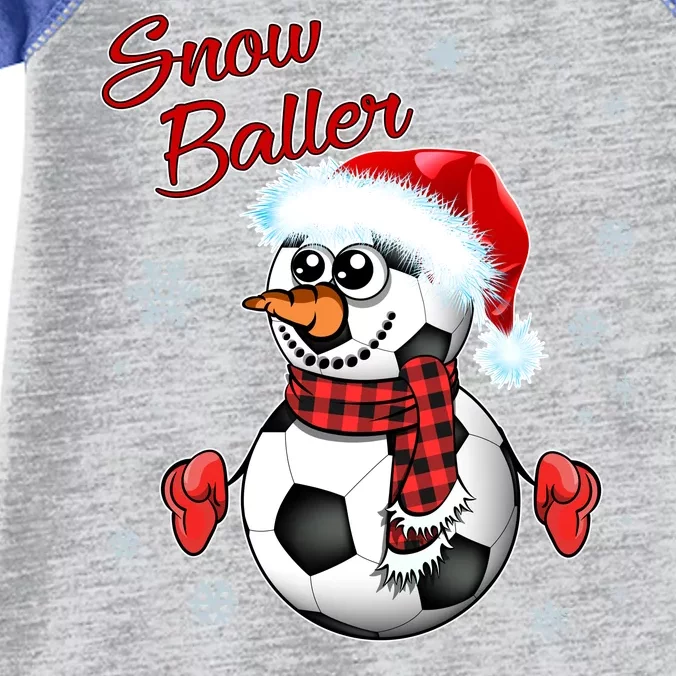 Snow Baller Soccer Chritsmas Infant Baby Jersey Bodysuit