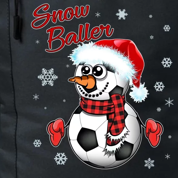 Snow Baller Soccer Chritsmas Daily Commute Backpack