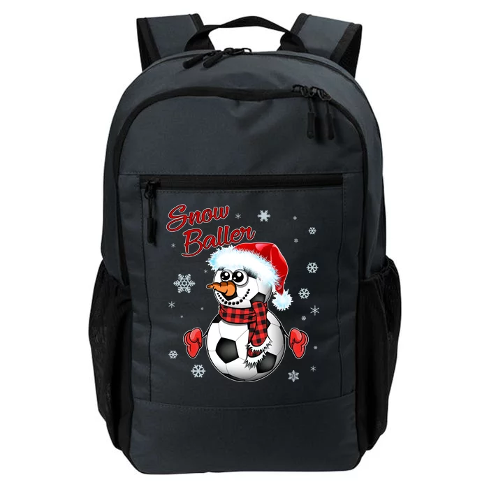 Snow Baller Soccer Chritsmas Daily Commute Backpack