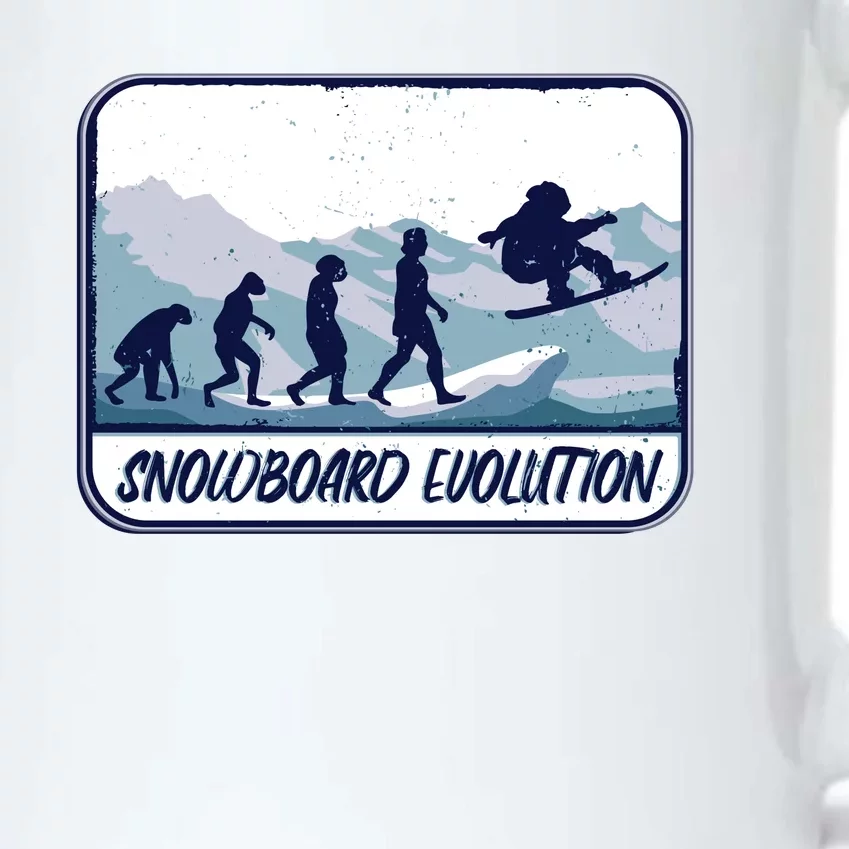 Snowboard Evolution Black Color Changing Mug