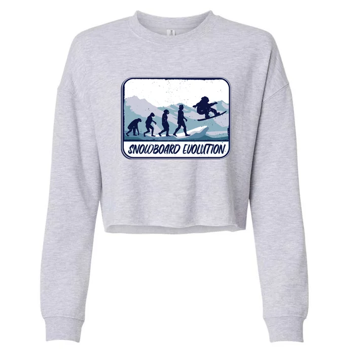 Snowboard Evolution Cropped Pullover Crew