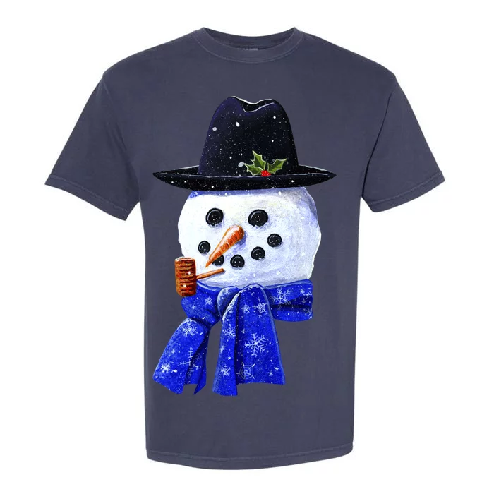 Snowman Smile Garment-Dyed Heavyweight T-Shirt