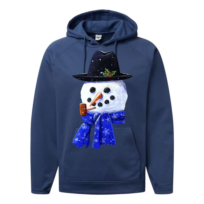 Snowman Smile Performance Fleece Hoodie