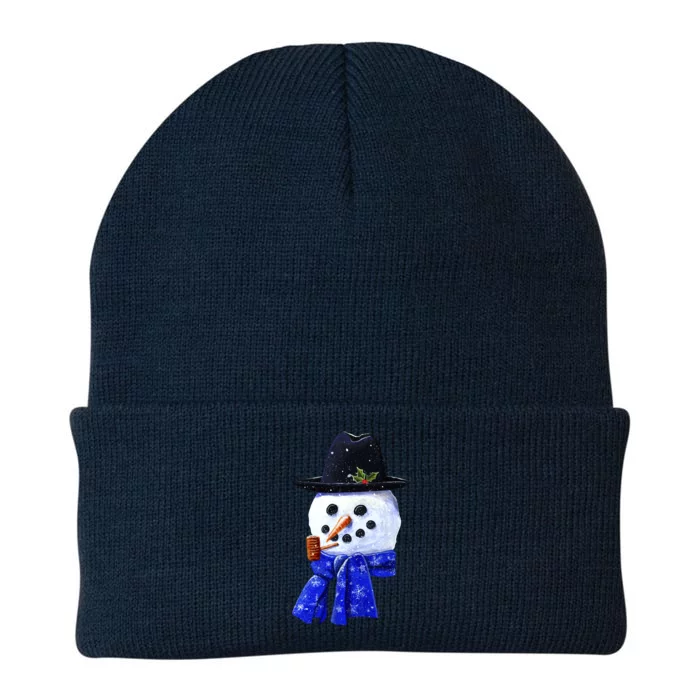 Snowman Smile Knit Cap Winter Beanie