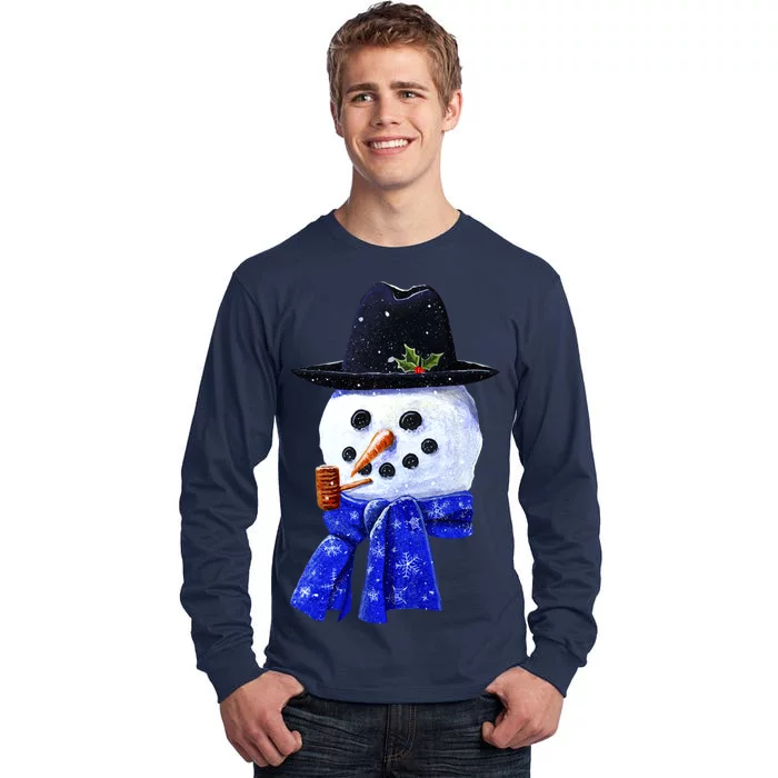 Snowman Smile Tall Long Sleeve T-Shirt