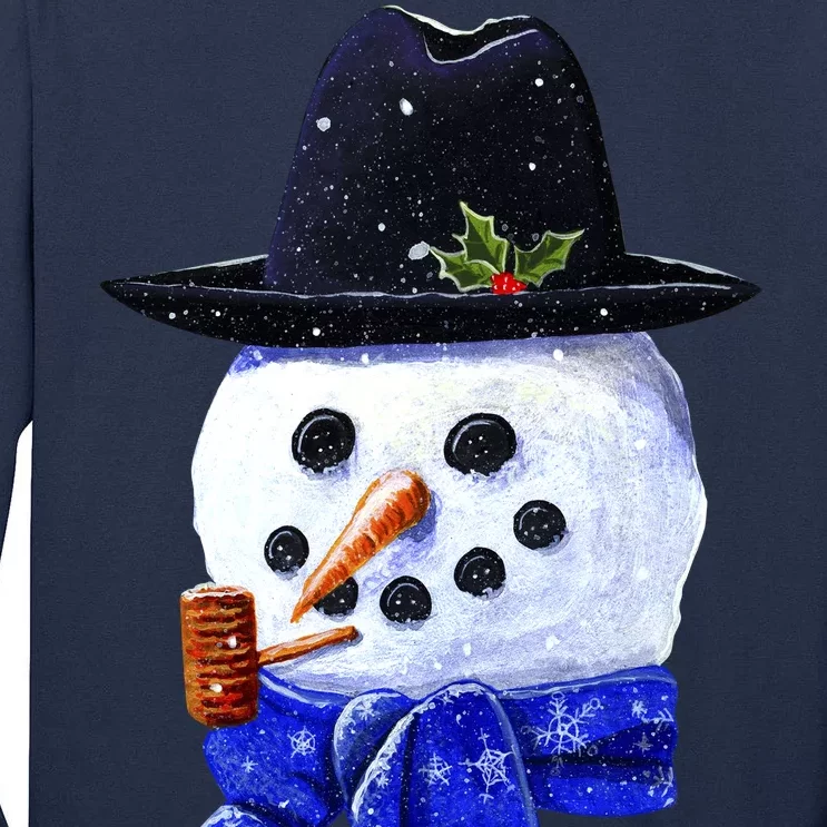 Snowman Smile Tall Long Sleeve T-Shirt