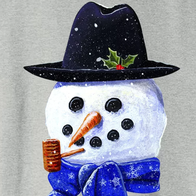 Snowman Smile Women's Crop Top Tee