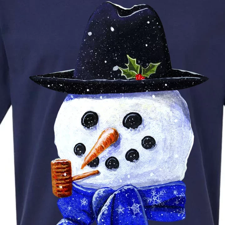 Snowman Smile Sueded Cloud Jersey T-Shirt