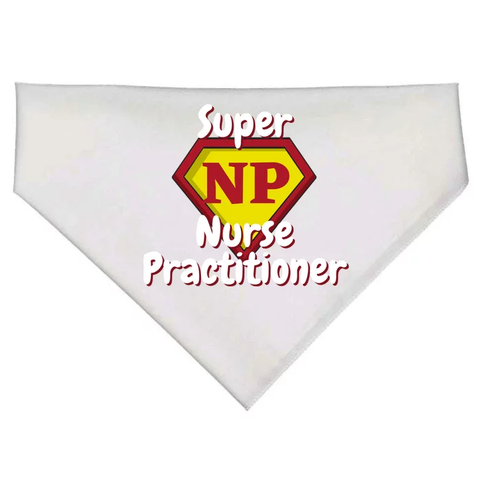 Super Nurse Practitioner Hero Np Cute Gift USA-Made Doggie Bandana