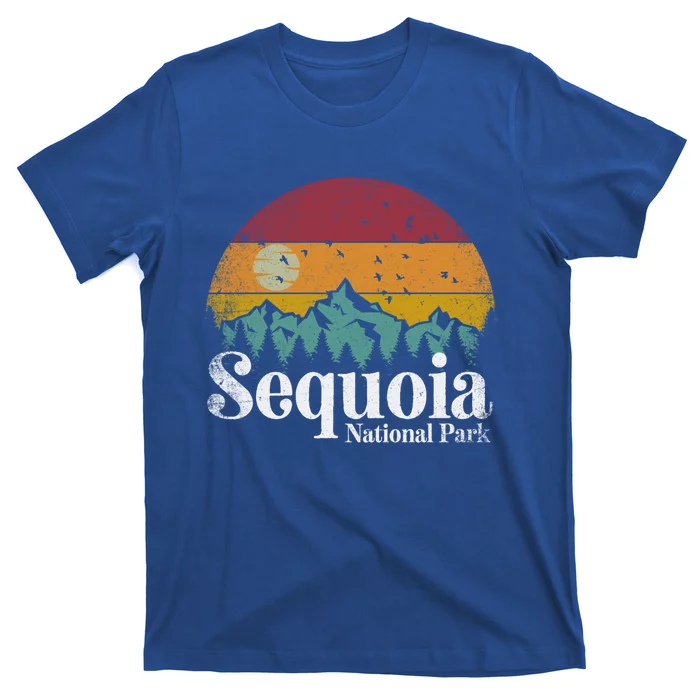 Sequoia National Park Retro Style Hiking Vintage Camping Gift T-Shirt