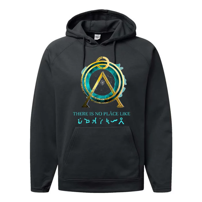 Stargate No Place Like Home Gate Performance Fleece Hoodie