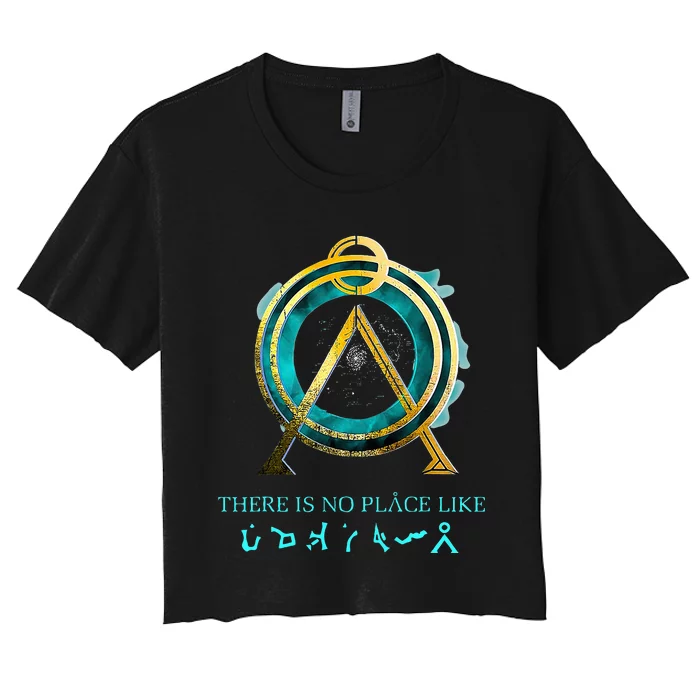 Stargate No Place Like Home Gate Women's Crop Top Tee