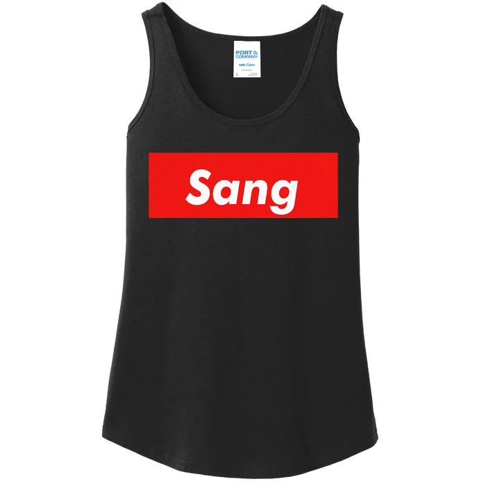 Sang Name Personalized Ladies Essential Tank