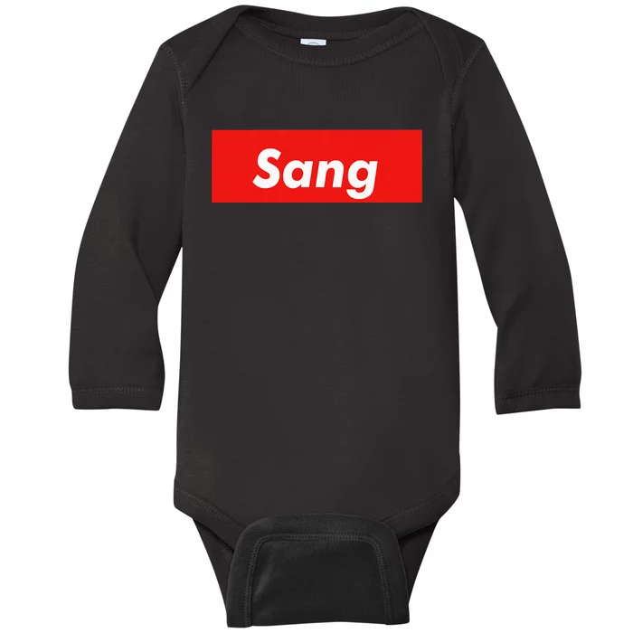 Sang Name Personalized Baby Long Sleeve Bodysuit