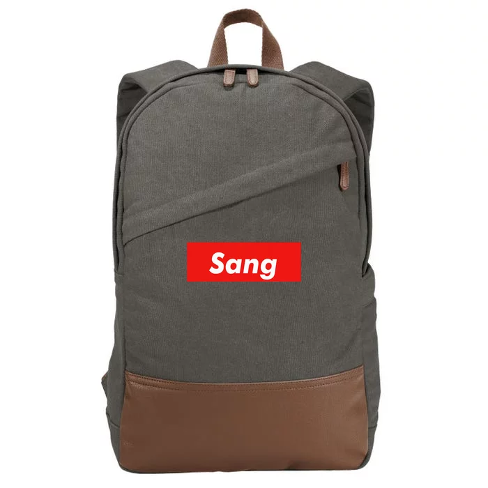 Sang Name Personalized Cotton Canvas Backpack