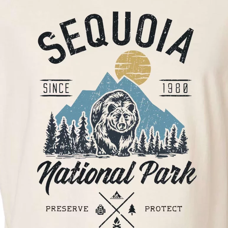 Sequoia National Park Novelty Hiking Camping Garment-Dyed Women's Muscle Tee