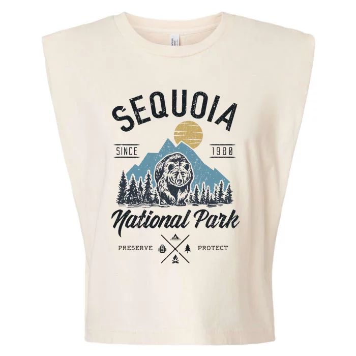 Sequoia National Park Novelty Hiking Camping Garment-Dyed Women's Muscle Tee