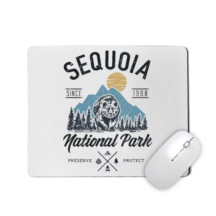 Sequoia National Park Novelty Hiking Camping Mousepad