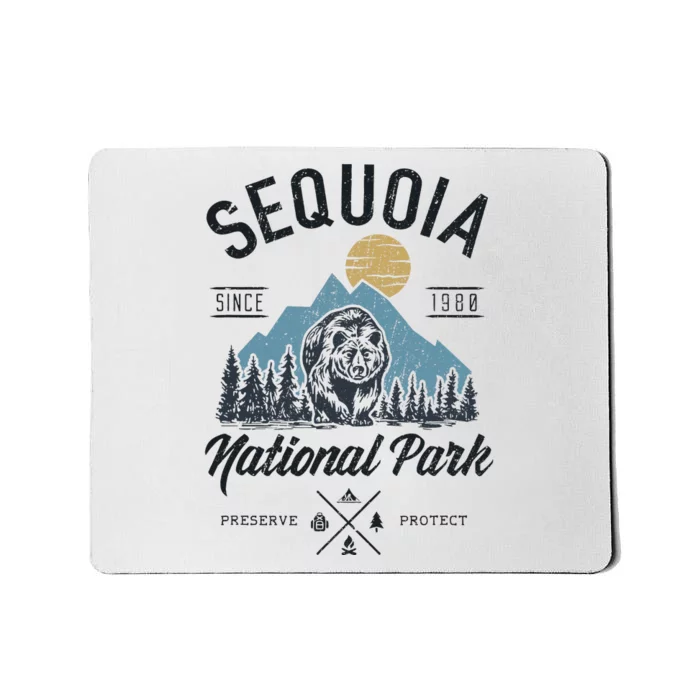 Sequoia National Park Novelty Hiking Camping Mousepad