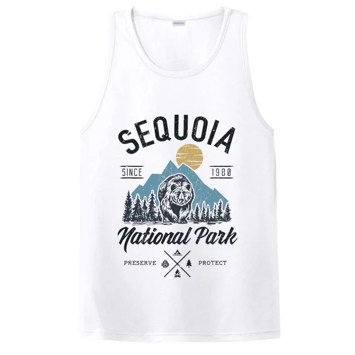 Sequoia National Park Novelty Hiking Camping Performance Tank