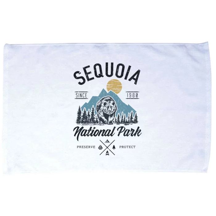 Sequoia National Park Novelty Hiking Camping Microfiber Hand Towel