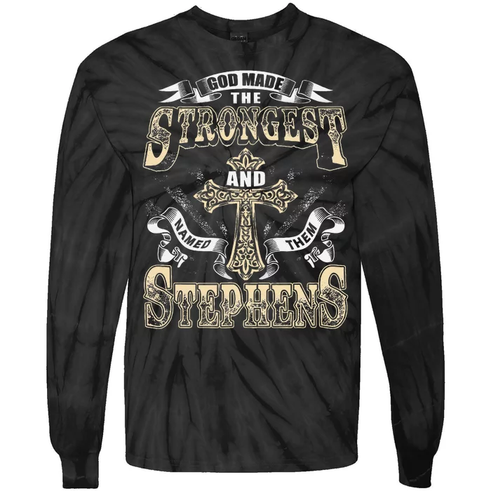 Stephens Name Personalized Stephens Last Name Tie-Dye Long Sleeve Shirt