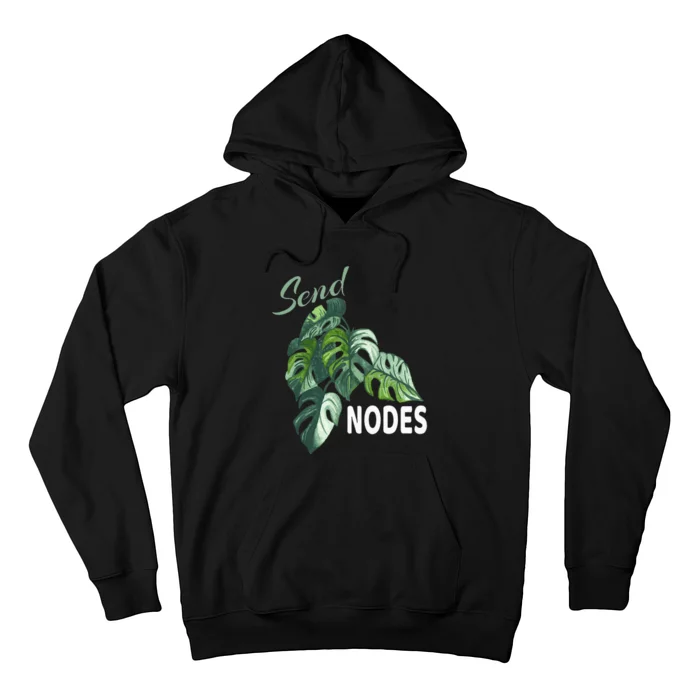 Send Nodes Plant Lovers Monstera Albo Hoodie