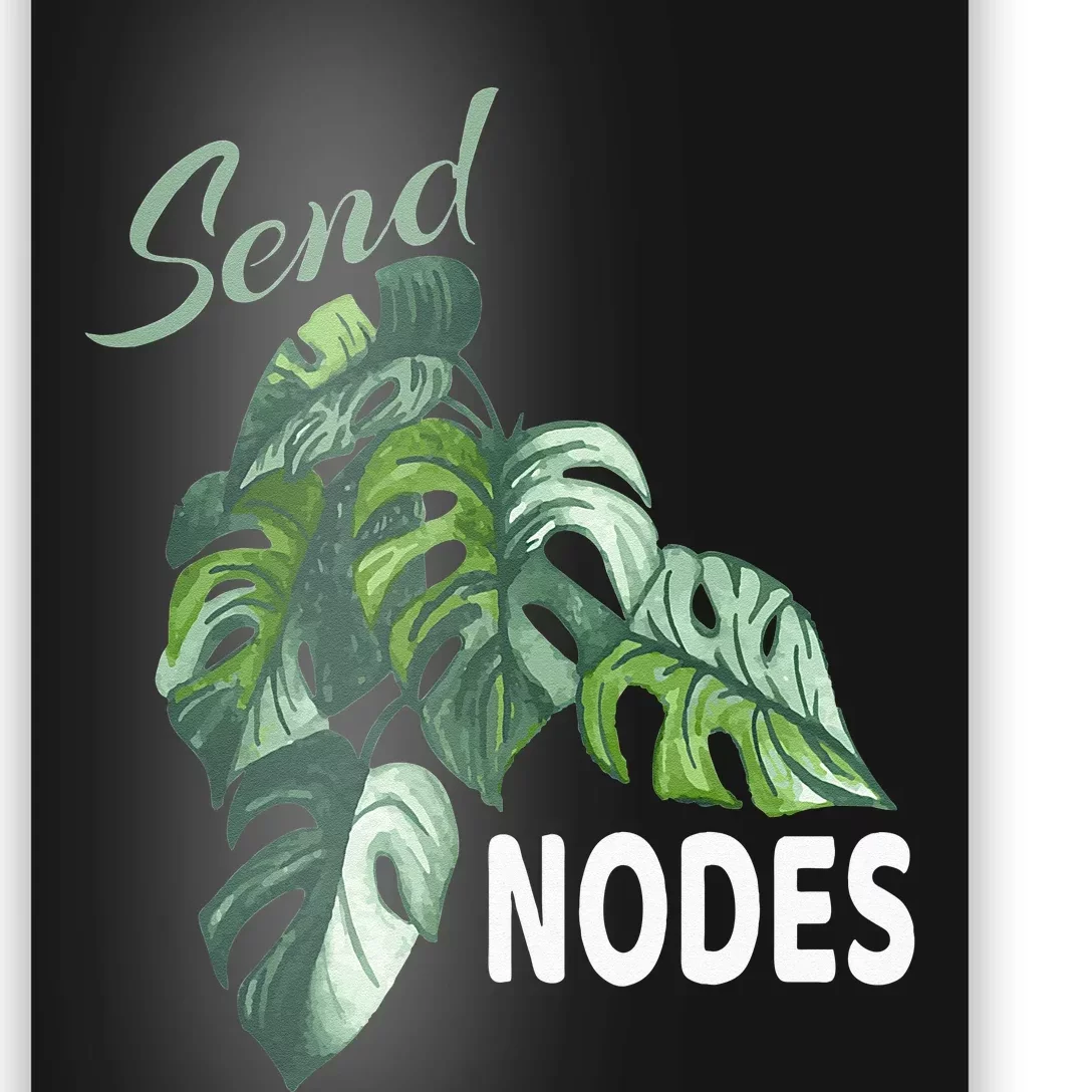 Send Nodes Plant Lovers Monstera Albo Poster