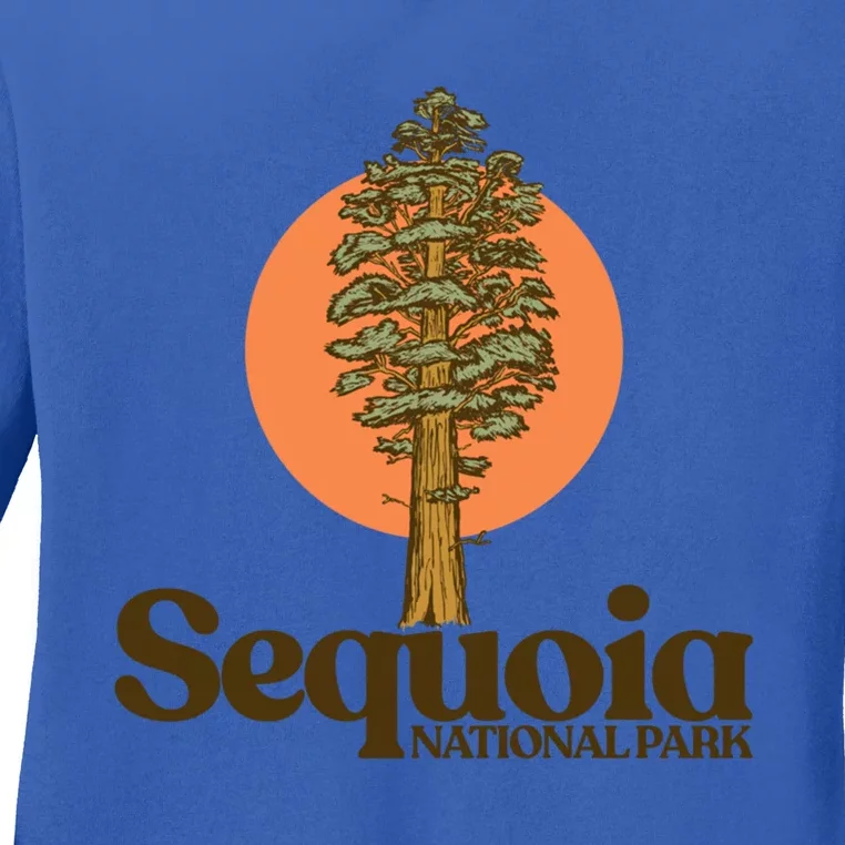 Sequoia National Park General Sher Tree Graphic Cool Gift Ladies Long Sleeve Shirt