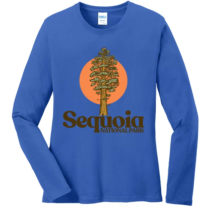 Sequoia National Park General Sher Tree Graphic Cool Gift Ladies Long Sleeve Shirt