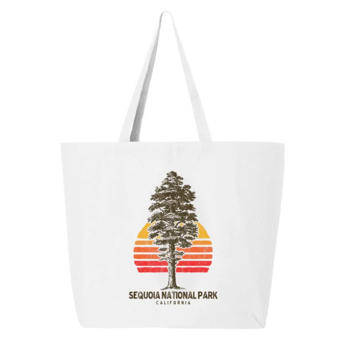 Sequoia National Park Retro Tree Minimalist Graphic 25L Jumbo Tote