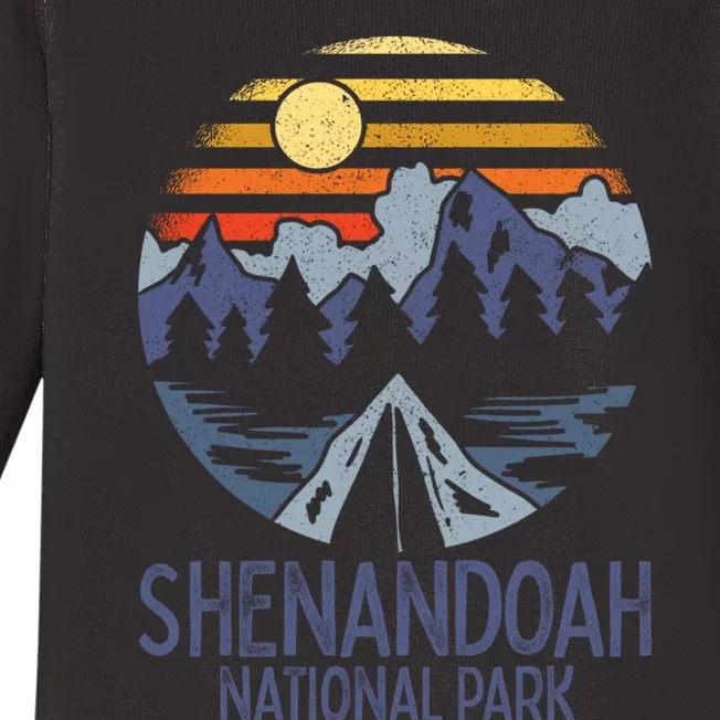 Shenandoah National Park Virginia - Blue Ridge Mountains Baby Long Sleeve Bodysuit